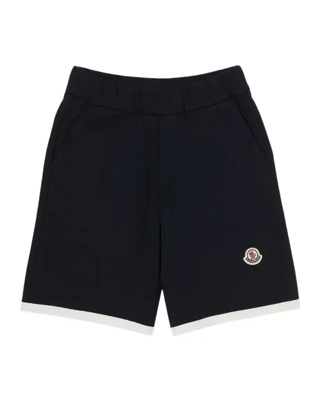 Moncler Boy 's Logo Stretch Cotton Fleece Shorts, Size -10