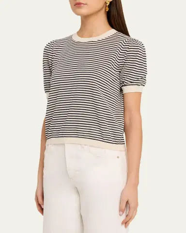 Frame The Striped Gather Sweater | Thumbnail 9