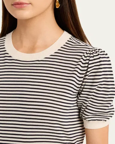 Frame The Striped Gather Sweater | Thumbnail 10