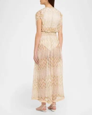 Ramy Brook Chevron Katherine Caftan Coverup | Thumbnail 2 Ramy Brook Chevron Katherine Caftan Coverup | Thumbnail 2