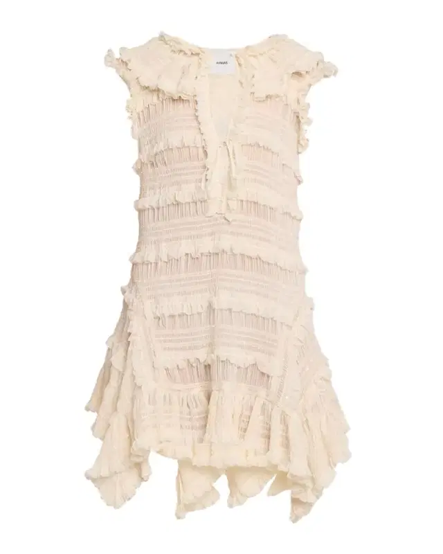 Nora Shirred Chiffon Mini Dress