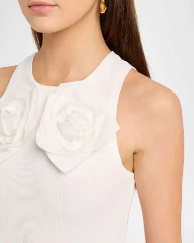 Aknvas Camille 3D Flower Tank Top | Thumbnail 5