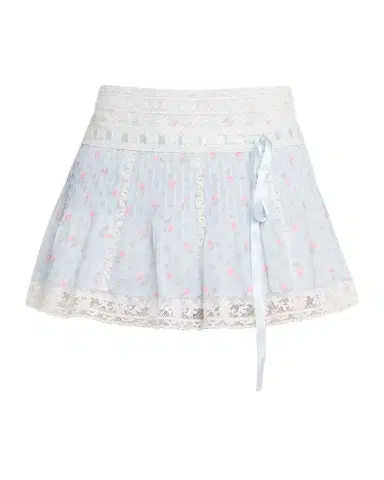 LoveShackFancy Solena Lace-Trim Floral Mini Skirt | Thumbnail 1 LoveShackFancy Solena Lace-Trim Floral Mini Skirt | Thumbnail 1