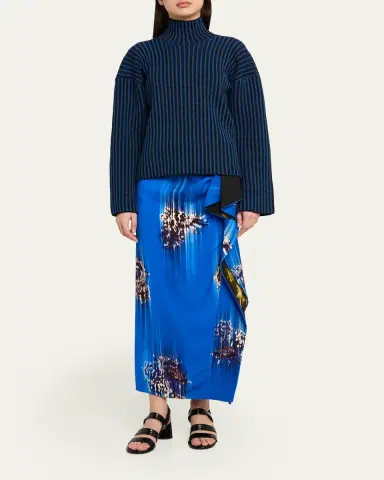Proenza Schouler Cella Printed Double Crepe Skirt | Thumbnail 2 Proenza Schouler Cella Printed Double Crepe Skirt | Thumbnail 2