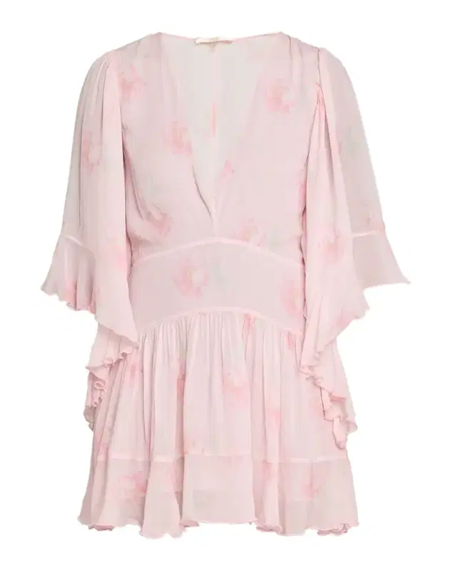 Auralie Floral Chiffon Mini Dress