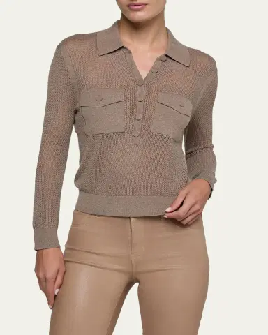 L'Agence Carine Cashmere-Blend Sweater | Thumbnail 4 L'Agence Carine Cashmere-Blend Sweater | Thumbnail 4