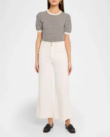 Frame The Seamed Wide Trouser Crop Jeans | Thumbnail 2