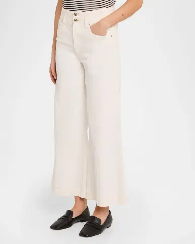 Frame The Seamed Wide Trouser Crop Jeans | Thumbnail 4