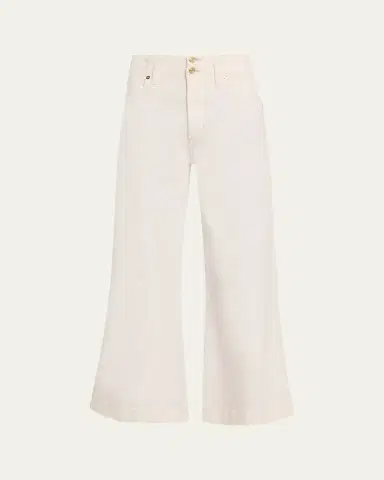 Frame The Seamed Wide Trouser Crop Jeans | Thumbnail 6