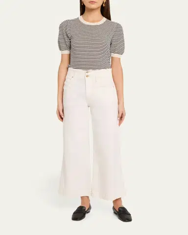 Frame The Seamed Wide Trouser Crop Jeans | Thumbnail 7
