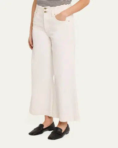 Frame The Seamed Wide Trouser Crop Jeans | Thumbnail 9