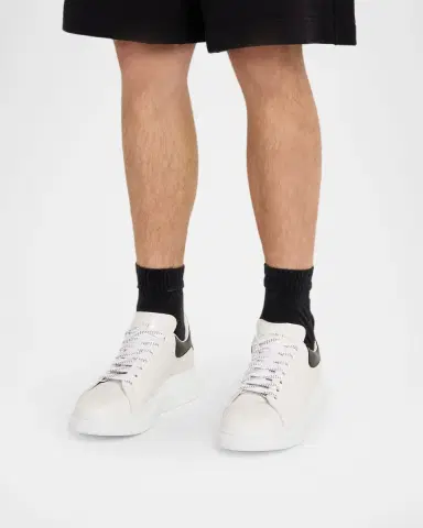Alexander McQueen Men's Smooth Leather Oversized Sneakers | Thumbnail 2 Alexander McQueen Men's Smooth Leather Oversized Sneakers | Thumbnail 2