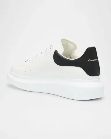 Alexander McQueen Men's Smooth Leather Oversized Sneakers | Thumbnail 4 Alexander McQueen Men's Smooth Leather Oversized Sneakers | Thumbnail 4