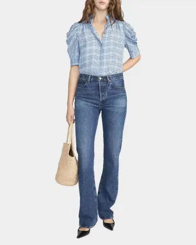 FRAME The Plaid Gillian Blouse | Thumbnail 2 FRAME The Plaid Gillian Blouse | Thumbnail 2