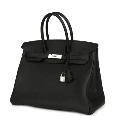 HERMÈS Hermes Birkin 35 Black Togo Palladium Hardware | Thumbnail 5 HERMÈS Hermes Birkin 35 Black Togo Palladium Hardware | Thumbnail 5