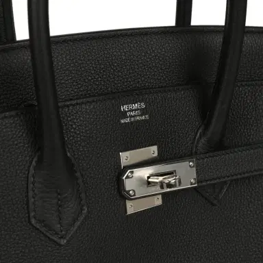 HERMÈS Hermes Birkin 35 Black Togo Palladium Hardware | Thumbnail 7 HERMÈS Hermes Birkin 35 Black Togo Palladium Hardware | Thumbnail 7