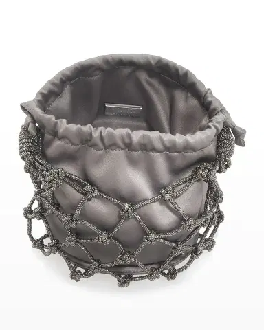 Judith Leiber Couture Sparkle Crystal Net Top-Handle Bag | Thumbnail 5