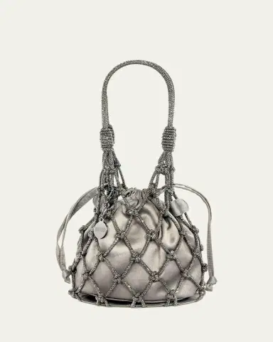 Judith Leiber Couture Sparkle Crystal Net Top-Handle Bag | Thumbnail 6