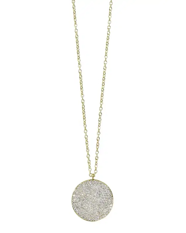 Ippolita Large Flower Pendant Necklace in 18K Gold With Diamonds