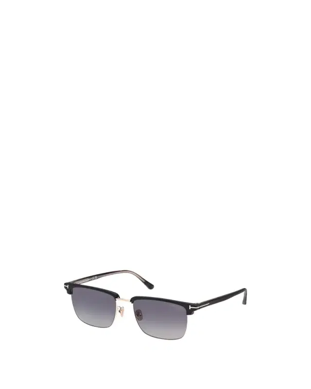 Men's FT0997-Hudson Half-Rim Square Sunglasses