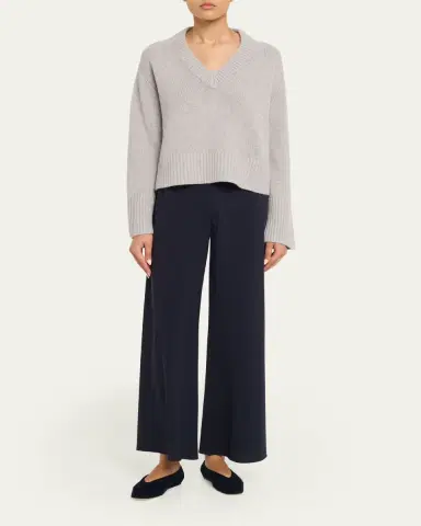 Lisa Yang Aletta V-Neck Cashmere Knit Sweater | Thumbnail 2