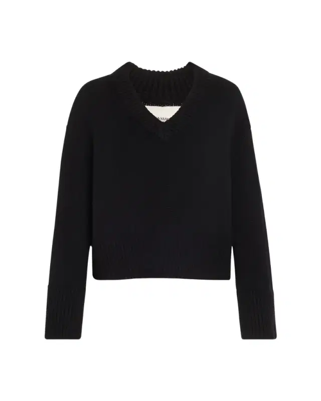Aletta V-Neck Cashmere Knit Sweater