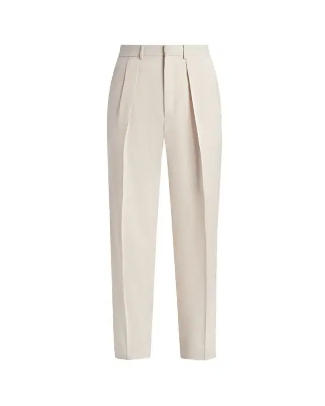TOM FORD Men's Wool Relaxed-Fit Pleated Pants