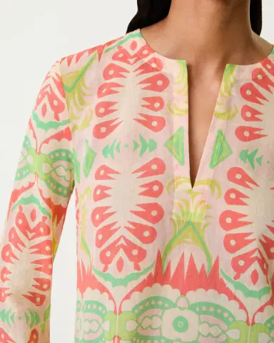 Emporio Sirenuse Giada Caftan in Fishtail Print | Thumbnail 2 Emporio Sirenuse Giada Caftan in Fishtail Print | Thumbnail 2