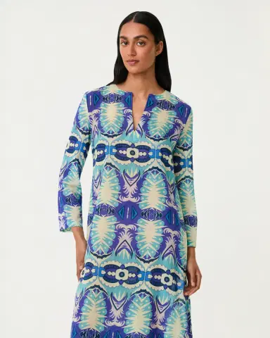 Emporio Sirenuse Giada Caftan in Fishtail Print | Thumbnail 11 Emporio Sirenuse Giada Caftan in Fishtail Print | Thumbnail 11