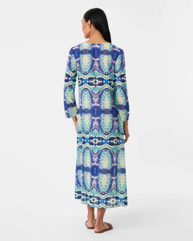 Emporio Sirenuse Giada Caftan in Fishtail Print | Thumbnail 12 Emporio Sirenuse Giada Caftan in Fishtail Print | Thumbnail 12