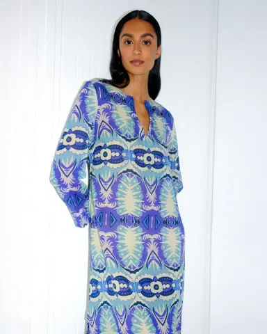 Emporio Sirenuse Giada Caftan in Fishtail Print | Thumbnail 15 Emporio Sirenuse Giada Caftan in Fishtail Print | Thumbnail 15