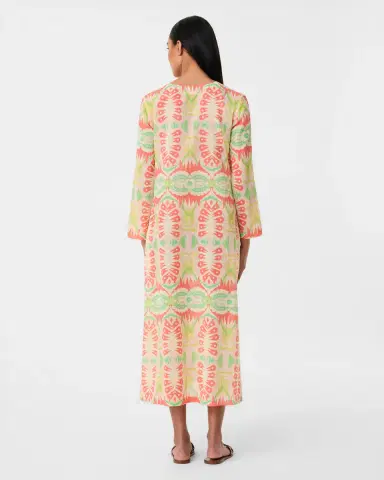 Emporio Sirenuse Giada Caftan in Fishtail Print | Thumbnail 4 Emporio Sirenuse Giada Caftan in Fishtail Print | Thumbnail 4