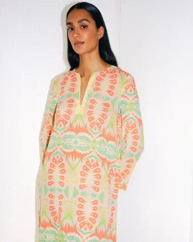 Emporio Sirenuse Giada Caftan in Fishtail Print | Thumbnail 7 Emporio Sirenuse Giada Caftan in Fishtail Print | Thumbnail 7