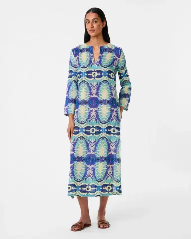 Emporio Sirenuse Giada Caftan in Fishtail Print | Thumbnail 9 Emporio Sirenuse Giada Caftan in Fishtail Print | Thumbnail 9