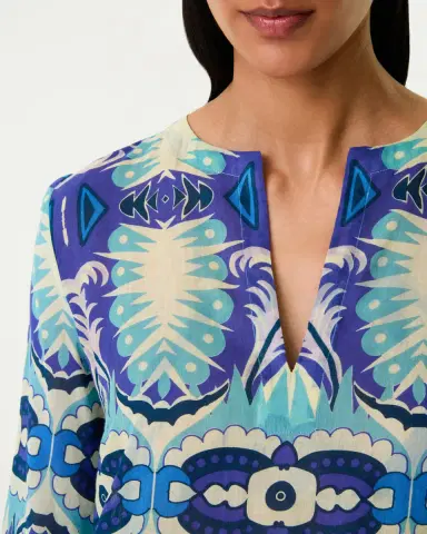 Emporio Sirenuse Giada Caftan in Fishtail Print | Thumbnail 10 Emporio Sirenuse Giada Caftan in Fishtail Print | Thumbnail 10