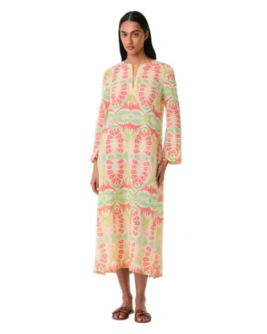 Emporio Sirenuse Giada Caftan in Fishtail Print | Thumbnail 1 Emporio Sirenuse Giada Caftan in Fishtail Print | Thumbnail 1