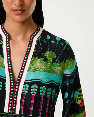 Emporio Sirenuse Jenna Caftan in Eden Print | Thumbnail 2