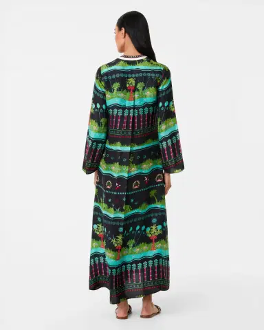Emporio Sirenuse Jenna Caftan in Eden Print | Thumbnail 4