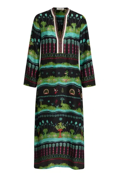 Emporio Sirenuse Jenna Caftan in Eden Print | Thumbnail 6