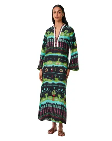 Emporio Sirenuse Jenna Caftan in Eden Print | Thumbnail 1