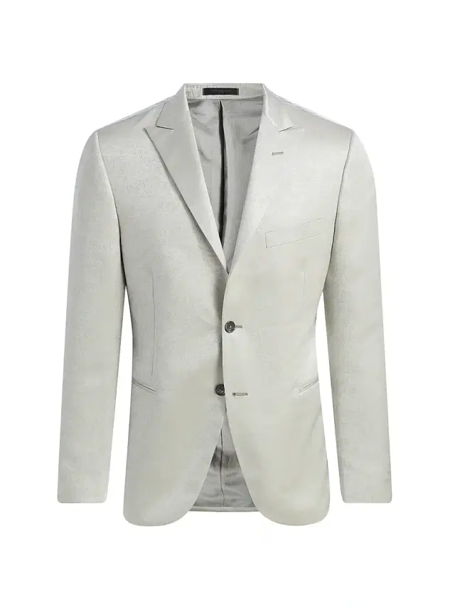 Corneliani Men's Floral Jacquard Evening Jacket - Sage