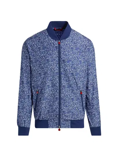 Kiton Men's Floral Swim Bomber Jacket | Thumbnail 1 Kiton Men's Floral Swim Bomber Jacket | Thumbnail 1