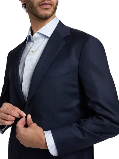 Sartorio Napoli Men's Wool Patch-Pocket Single-Breasted Blazer | Thumbnail 6 Sartorio Napoli Men's Wool Patch-Pocket Single-Breasted Blazer | Thumbnail 6