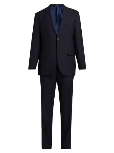 Sartorio Napoli Men's Solid Wool Single-Breasted Suit | Thumbnail 1