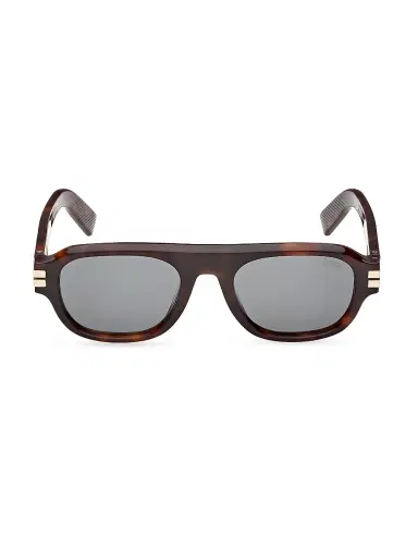 Zegna Men's 52MM Oval Sunglasses | Thumbnail 2 Zegna Men's 52MM Oval Sunglasses | Thumbnail 2