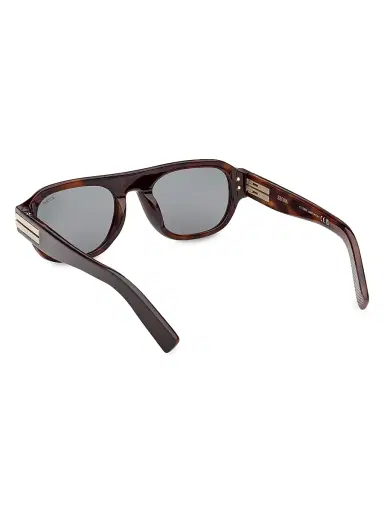Zegna Men's 52MM Oval Sunglasses | Thumbnail 4 Zegna Men's 52MM Oval Sunglasses | Thumbnail 4