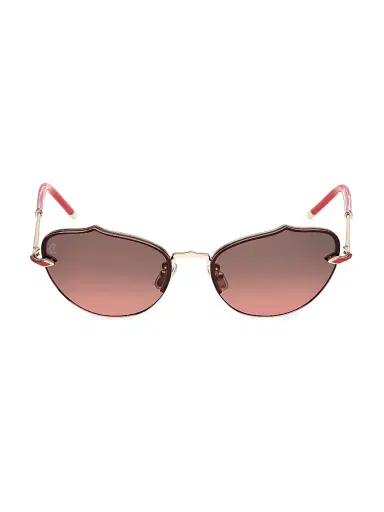 Christian Louboutin Women's 59MM Cat-Eye Sunglasses - Gold Red | Thumbnail 2