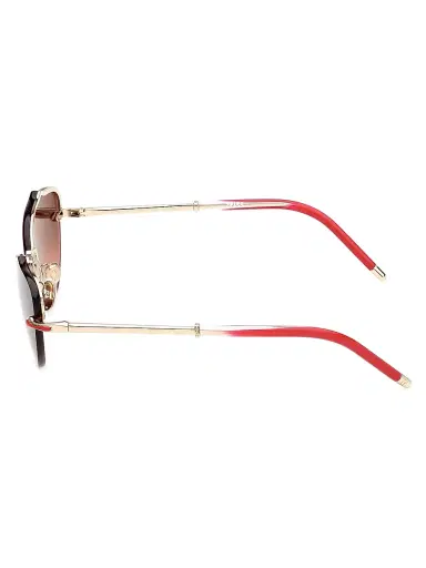 Christian Louboutin Women's 59MM Cat-Eye Sunglasses - Gold Red | Thumbnail 3
