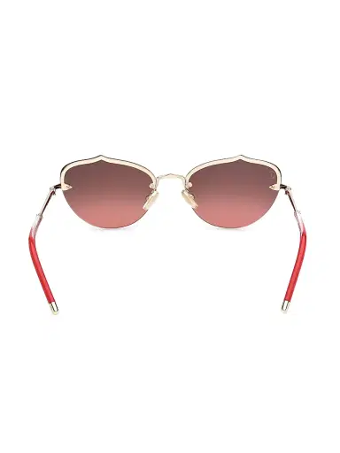 Christian Louboutin Women's 59MM Cat-Eye Sunglasses - Gold Red | Thumbnail 5