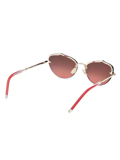 Christian Louboutin Women's 59MM Cat-Eye Sunglasses - Gold Red | Thumbnail 6